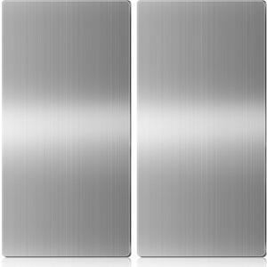 Gisafai 2 Pcs Stainless Steel Hand Dryer Wall Splash Guard 32 x 16 Inch Wall Splash Guard Backsplash Protector Panel with Ultra Strength Adhesive for Bathroom, Kitchen, Restroom