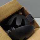 Silicone Kitchen Utensils Set of 6, Cooking Utensils Set with Heat Resistant Wooden Handle, Nonstick Silicone Spatula Spoon Turner Ladle, Cooking Kitchen Gadget for Cookware & Baking BPA FREE (Black)