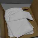 sancua White Square Tablecloths 54x54 Inch, 2 Pack - Fabric Table Cloth for Square or Round Tables, Washable Polyester Table Cover for Dinner, Holiday Party, Decorative Display Tables