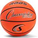 Champion Sports Rubber Basketballs  Durable Indoor & Outdoor Training & Recreational Game Balls, Multiple Sizes & Colors (Orange)