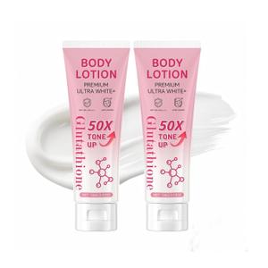 Glutathione 50x Tone Up Body Lotion, 2 Packs Moisturizing and Hydrating Body Lotion, All Over Body Scented Deep Nourishing Skin, Soft and Skin-Friendly for Women (2 Packs)