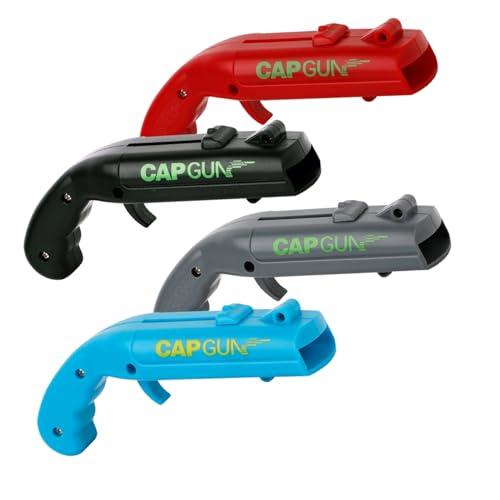 4pc Cap Gun Bottle Opener, Launcher Shooter Funny Shoots Gun Creative Beer Opener for Drinking Game Family Party Bar Outdoor