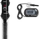 AQUANEAT Aquarium Heater, 200W Fish Tank Heater, Adjustable Submersible Water Thermostat with Digital Thermometer