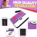 Collectible Trading Card Binder, 400 Pockets Card Holder with 50 Removable Sleeves, Portable Collection Binder Album Book Case Storage, Zipper Card Protective Sleeves for TCG, Sports Card (Master Purple)