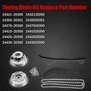 1.8 Timing Chain Kit w/VVT Sprocket for Hyundai Elantra 1.8L 2011-2014, for Kia Soul 2012-2013 2.0L L4 Engine Time Kit 24321-2E000 24350-2E001 24370-2E000 Timing Kit Guide Tensioner Cam Phaser
