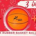 Majestic Hoops Mini Basketball Hoop - Indoor Basketball Hoop - Durable Plastic Basketball Hoop for Kids and Adults - No Assembling - Premium Basketball Game with Ball and Pump