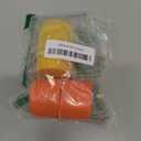 2Pcs Egg Shell Opener, 2025 New Egg Cracker Tool for Raw Eggs, Hard Boiled Egg Peeler Egg Cube Egg Separator Handheld, Stainless Steel Eggshell Breaker Egg Shell Cutter Kitchen GadgetsOrange+Yellow