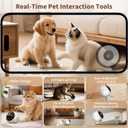 1080P Pet Camera Robot: Indoor Movable Home Security Camera with App Control, Night Vision, 2-Way Talk, Motion Detection, SD Card Storage, Smart Pet Cam for Cat/Dog/Baby/Elderly Monitor