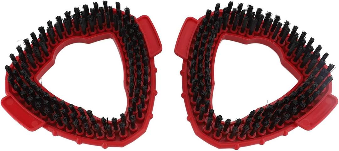 Scrub Brush Replacement Head,Microfiber Hard Cleaning Brush, 2pcs Scrub Brush Replacement Tile Floor Cleaning Brush Attachment for O Ceda EasyWring 1 Tank System