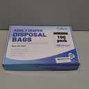 Calvana100 Pcs Extra Thick Adult Diaper Disposable Bags Odor Tight Sealing Disposal Bags Tear Resistance Adult Diaper Genie Extra Large Prevents Leakage Incontinence Disposal Bags (12 X 17 In)