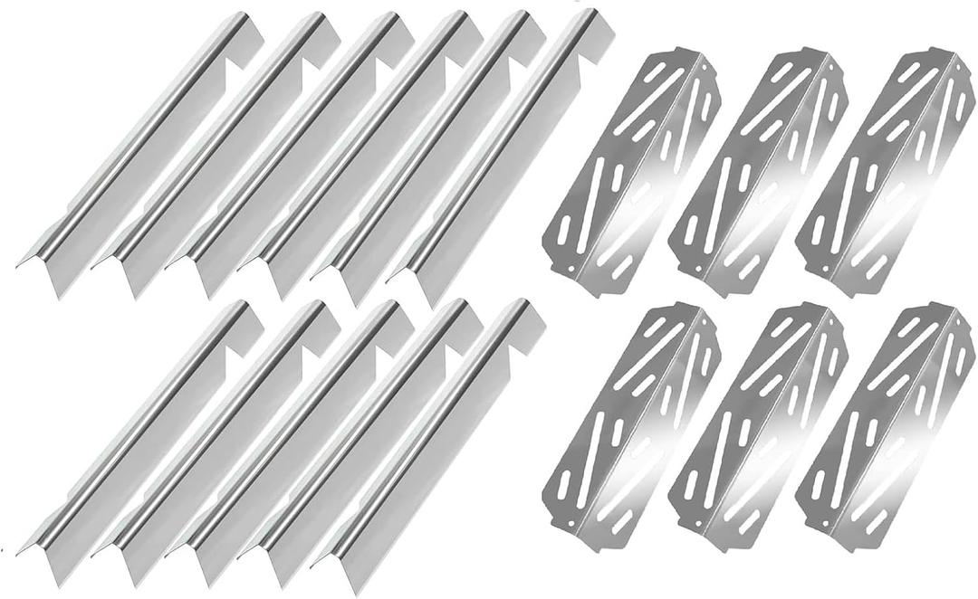Hongso Replacement Parts for Weber Genesis 2 6 Burner 600 Series, Weber Genesis II E-610, II LX E640, II LX S640 Gas Grill Models, Flavorizer Bars 66796, Heat Deflectors 66040, Stainless Steel