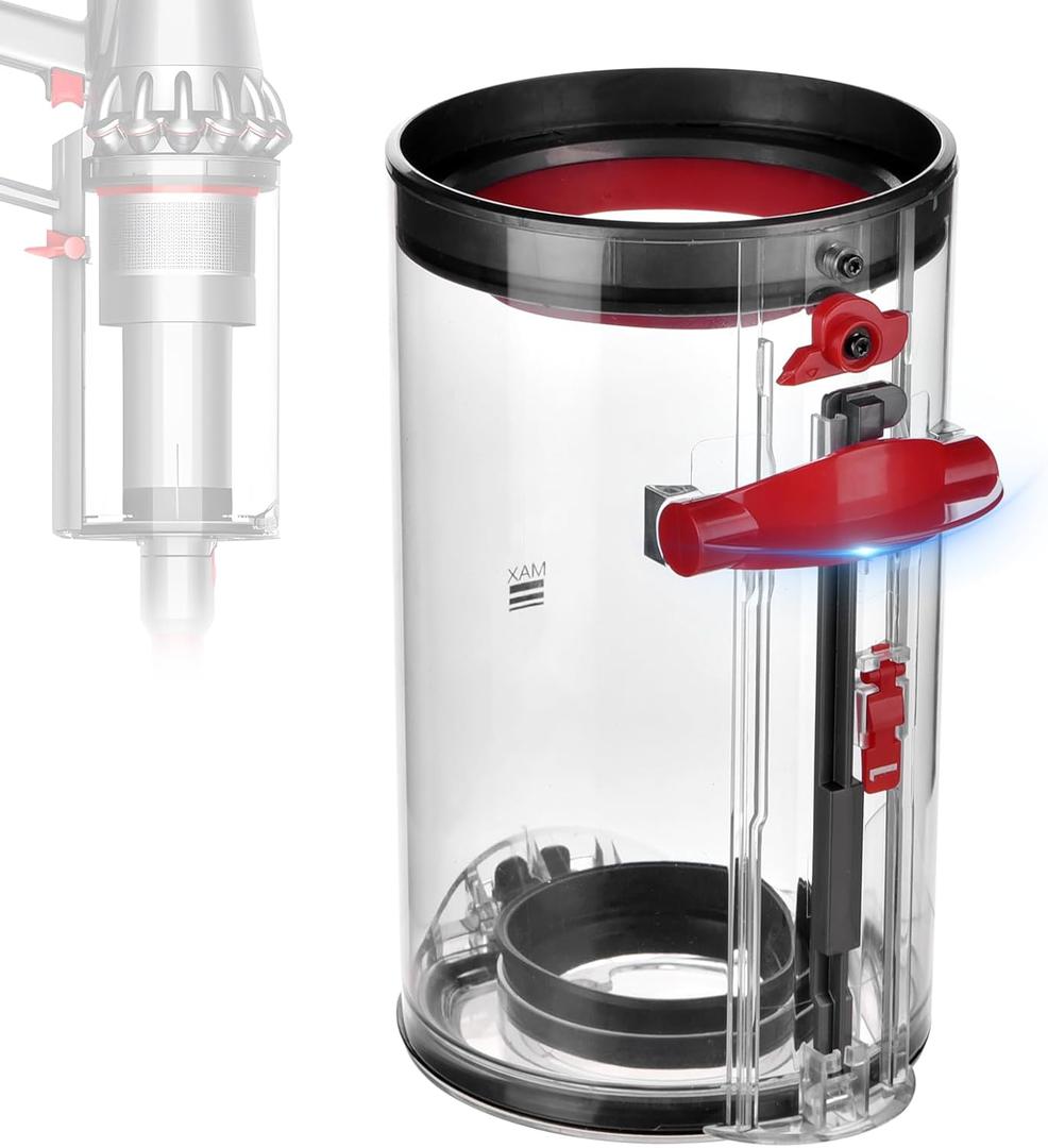 V11 Canister Dust Bin Replacement Compatible with Dy.son V15 V11 SV14 SV15 SV22 Replacement Parts Container Vacuum Cleaner Large Bin, Part No. 970050-01 and 965443-01