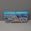 3 Pack Airplane Launcher Toy for Kids, 12.6" LED Foam Glider Plane, 2 Flight Mode Catapult Plane Boy Toys with Stickers, Outdoor Flying Toys Birthday Gifts for 4 5 6 7 8 9 10 12 Year Old Boys Girls (Red&yellow&green)