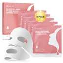 Deep Collagen Face Mask Overnight, Bio- Collagen Mask Real Deep Mask, Hydrating Hydrogel Masks with Low Molecular Collagen for Firming, Elasticity, Pore Minimizing 40g x 5ea Mothers Day Gifts