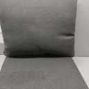 QILLOWAY Polyester Outdoor Chair Cushion Set,Outdoor Cushions for Patio Furniture, All Weather.Charcoal Grey/Black