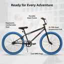 JOYSTAR Brockway Freestyle Kids BMX Bikes 20" 24" Kids Bicycles for 6-14 Years Old Boys Girls and Beginner-Level Riders 2 Pegs Multiple Colors, 24 Inch Wheels