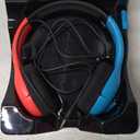PDP Gaming LVL40 Airlite Stereo Headset for Nintendo Switch/Lite/OLED - Wired Power Noise Cancelling Microphone, Lightweight Soft Comfort On Ear Headphones (Mario Neon - Red & Blue)