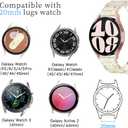 YGTIECS Compatible with Samsung Galaxy Watch 7/6/5/4 40mm 44mm/ 5 Pro 45mm/ Watch 6/4 Classic 43mm 47mm 42mm 46mm/ Active 2 44mm 40mm, 20mm Soft Resin Replacement Samsung Watch Bands