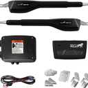 Mighty Mule MM372W Dual Automatic Gate Opener, Smart and Solar Ready-Up to 16ft Long or 550lb per Leaf, Black, 1 Dual Gate Opener Kit