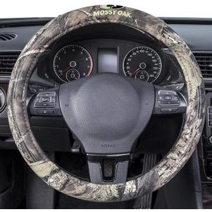 Mossy Oak Full Camo Steering Wheel Cover - Made from Premium Cotton Twill, Universal Fit for 14 1/2 to 15 inches - Official Licensed Product