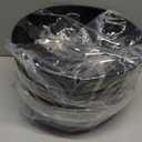 12 inch Large Hanging Planters for Indoor Outdoor Plants, 2 Pack Hanging Flower Pots with Drainage Holes and Chain for Garden Porch, Plastic Hanging Baskets for House Plants, Black