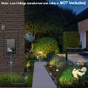 SUNVIE 6W Low Voltage Landscape Lights LED Low Voltage Lighting Warm White Landscaping Lights Waterproof Landscape Spotlights with Connectors Spot Lights Outdoor for Garden Tree Wall Yard, 12 Pack