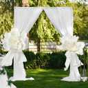 Frienda 2 Pcs Wedding Arch Flowers Giant Crepe Paper Flowers for Backdrop Decoration Large Paper Floral Decoration for Arch Arrangement Wedding Decor Ceremony Bridal Shower Baby Shower Outdoor Decor