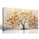 Decorative Painting Orange Leave Tree (24"x48")