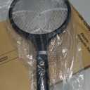 YISSVIC Electric Fly Swatter 4000V Bug Zapper Racket Dual Modes Mosquito Killer with Purple Mosquito Light Rechargeable for Indoor Home Office Backyard Patio Camping (Black-1 Pack)