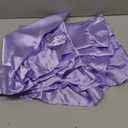 Homiest Ruffle Satin Pillowcase for Hair and Skin, Standard Satin Pillow Covers Silky Pillow Cases Set of 2, Satin Ruffled Pillowcase with Envelope Closure, Anti Wrinkle Pillow Shams (Lavender)