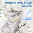 Supet Soft Air Mesh Cat Recovery Cone Alternative for Small Kittens, Lightweight Anti Scratch Head Cone