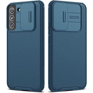 Nillkin for Samsung Galaxy S22 Case, CamShield Pro Galaxy S22 Case with Slide Camera Cover Rugged Phone Case for Samsung Galaxy S22 5G 6.2 Blue