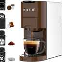 KOTLIE Latest Coffee Maker Single Serve,4 in 1 Espresso Machine for K-Cup/Nespresso Original/Ground/ESE Capsule Pod Maker,3 Pods,2 Bowl,2oz to 10oz Cup, 28oz Water Tank,19 Bar,1450W (513-New-4)