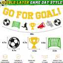 2 x Come on World 2026 Cup Decorations Go for Goal Banner Game Day World Football Party Decor International Soccer Competition Backdrop Sports Celebration Decor Pre-Strung