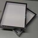 2 Pack Shadow Box Frame 8.5"x 11" Wood Deep Shadow Boxes Display Cases, Dried Flowers, Photos, Handicrafts Picture Frames for Wall Hanging Tabletop (Black, 8.5"x 11")