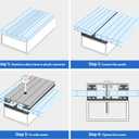 UMIG 12 PCS 4' x 2' x 0.24'' Polycarbonate Greenhouse Panels, Twin-Wall Waterproof UV Protected Corrugated Plastic Roof Panels Sheets, Clear Replacement Panels for Greenhouse, Outdoor, Plant
