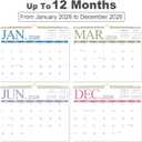 Calendar 2026-12 Monthly Wall Calendar 2026 from January 2026 to December 2026, 2026 Calendars, 14.5'' x 11.5'', Holiday Marked, Premium Paper for Organizing