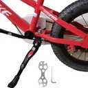 VECKUSON Kickstand for Kids Bike, Bicycle Kickstands Center Mount for 16 18 20 22 Inch Bicycles Adjustable Aluminum Alloy Kickstands for 16-18-20inch 18-20-22inch Mountain Bike