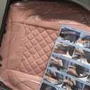 SCOMEE Leather Car Seat Covers Front Automotive Seat Protectors
