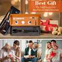 Magnetic Flashlight Gifts for Men Stocking Stuffers for Men Adults Pickup Tool Cool Extendable Magnet Telescoping Gadgets Christmas Birthday for Dad Him Husband Boyfriend Grandpa Handyman Mechanics (Black)