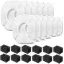 BESPORTBLE Pet Fountain Filter Replacement for Dog Cat 12 Pack Fountain Filters for Pet Water Dispenser