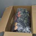 Lessymo Floral Black Green Washable Rugs 8x10, Living Room Area Rug Non Slip Boho Low Plie Large Carpet for Bedroom Dining Room Home Office, Vintage Flower Decor Distressed Retro Indoor