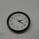 Bernhard Products Black Wall Clock Silent Non Ticking 10 Inch Quality Quartz Battery Operated Round Easy to Read Home/Office/Kitchen/Classroom/School Clock Sweep Movement