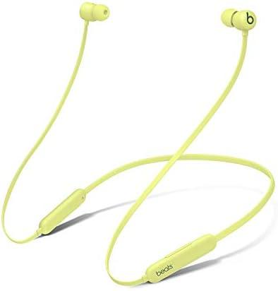 Beats Flex Wireless Earbuds - Apple W1 Headphone Chip, Magnetic Earphones, Class 1 Bluetooth, 12 Hours of Listening Time, Built-in Microphone - Yuzu Yellow