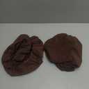 2 x Genina Waterproof Seat Covers for Dining Room Chair Covers Waterproof Dining Chair Covers (2 PCS-Rear-gapped, Chocolate)