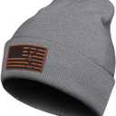 Beanies for Men Winter Knit Hat Skull Caps Christmas Birthday Gifts for Dad Husband Grandpa (Gray)