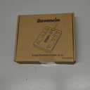 Surge Protector Power Strip - 8 Outlets(1850W/15A) with 6 USB Ports2 USB C, 6FT Flat Plug Extension Cord, Wall Mount Multi Plug Outlet Extender, ETL Listed for Home, Dorm Room, Black