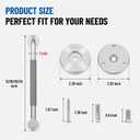 Grab Bars for Bathtub and Shower,18 Inch 2 Pack Silicone Grip Shower Handle | SUS 304 Stainless Steel,Wall Mounted Shower Grab Bars,ADA Compilant,Suitable for Seniors,Handicap,Pregnant & Kids