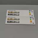 Rihvy Under Cabinet Lighting 8 Inches Rechargeable Motion Sensor Light Indoor, 3 Color Dimmable Closet Light Battery Operated, USB Stick on LED Magnetic Under Counter Lights for Kitchen Stair, 6 Packs