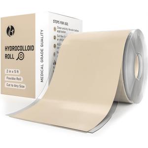 9 x Hydrocolloid Roll Cut-to-Size Protective Skin Tape, Gentle & Waterproof, Ayurvedic-Inspired Skin Comfort & Daily Care (2in x 5ft)